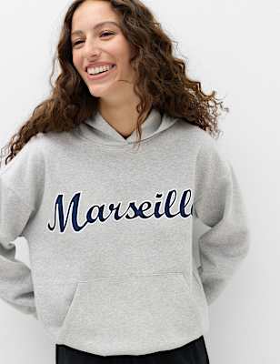 Cotton Rich Graphic Hoodie