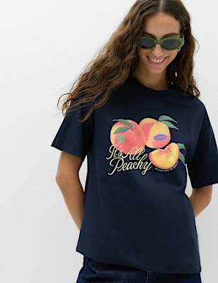 Pure Cotton Oversized Graphic T-Shirt