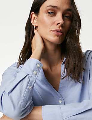 Pure Cotton Collared Shirt