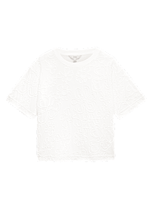 Pure Cotton Appliqu&eacute; T-Shirt