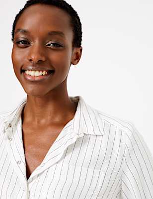 Striped Cosy Relaxed Fit Shirt