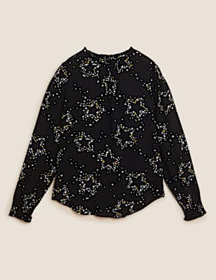 Animal Print Regular Fit Blouse