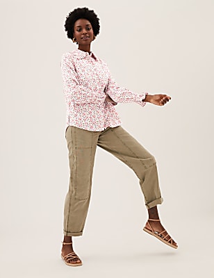 Pure Cotton Floral Regular Fit Shirt