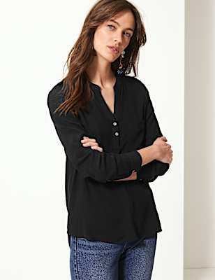 Button Detailed Blouse