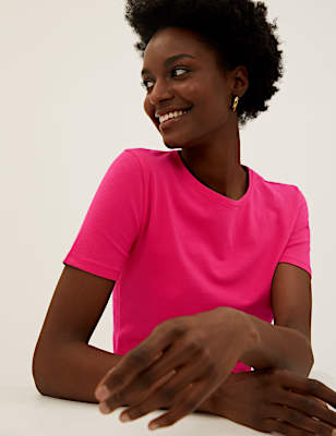 Cotton Rich Fitted T-Shirt