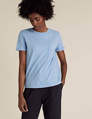 Pure Cotton Crew Neck T-Shirt