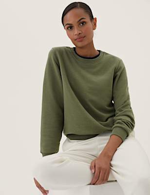 The Cotton Rich Crew Neck Sweatshirt