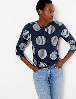 Soft Touch Polka Dot Sweatshirt