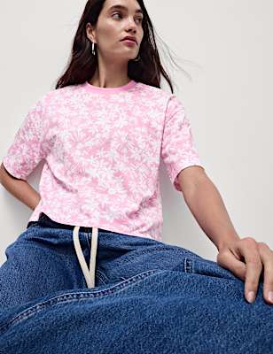 Pure Cotton Floral T-Shirt