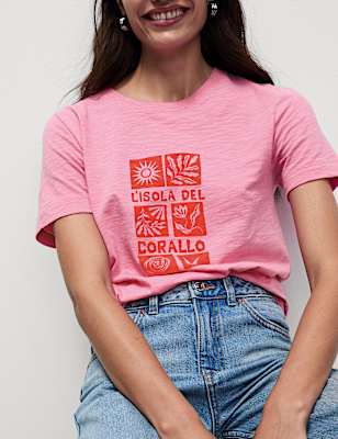 Pure Cotton Printed Graphic T-Shirt