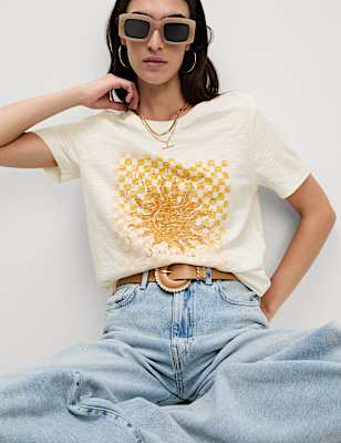 Pure Cotton Printed Graphic T-Shirt