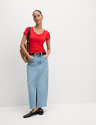 Cotton Rich Slim Fit Secret Support Top