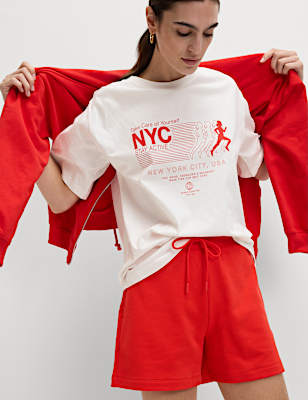 Pure Cotton Textured Regular Fit T-Shirt