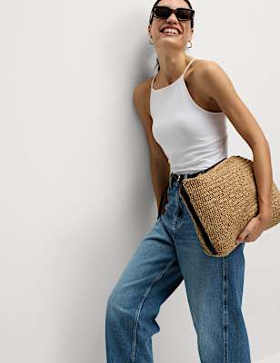 Cotton Rich Racer Neck Vest