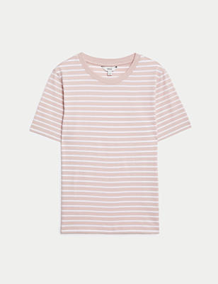 Pure Cotton Striped Everyday Fit T-Shirt