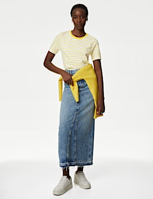 Pure Cotton Striped Everyday Fit T-Shirt