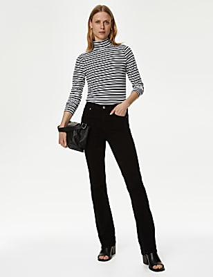 Cotton Rich Striped Slim Fit Top
