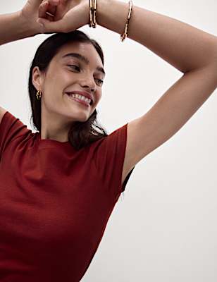 Cotton Rich Slim Fit Premium T-Shirt