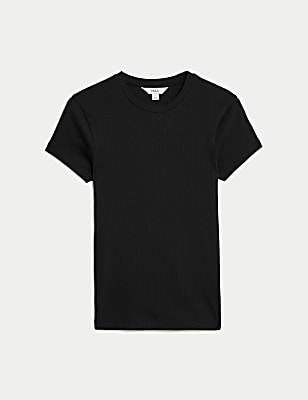 Cotton Rich Ribbed Slim Fit T-Shirt