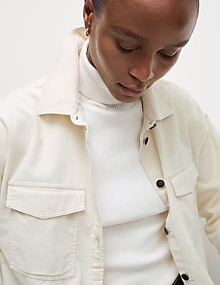 Pure Cotton Cord Textured Shirt