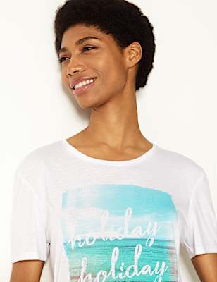 Relaxed Fit Holiday Short Sleeve T-Shirt