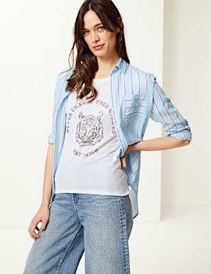 Wild Slogan Relaxed Fit T-Shirt