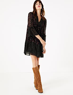 Floral Relaxed Mini Dress