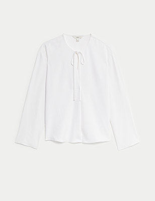 Collared Popover Blouse