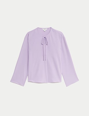 Collared Popover Blouse