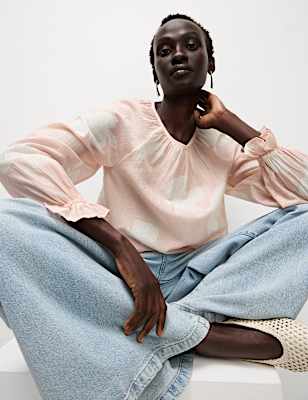 Lyocell Rich Printed Blouse