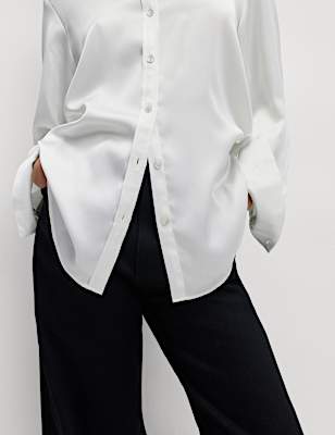 Satin Collared Shirt