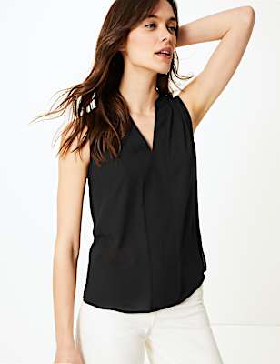 V-Neck Shell Top