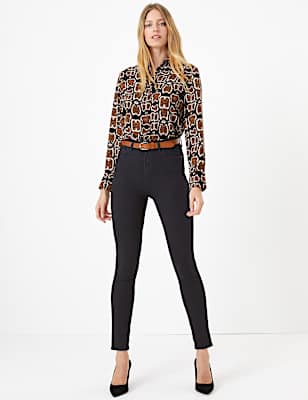 Animal Print Button Detail Shirt