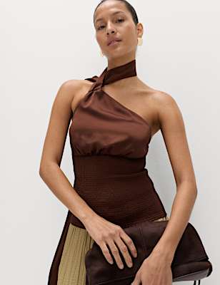 Scarf Neck Detail Top