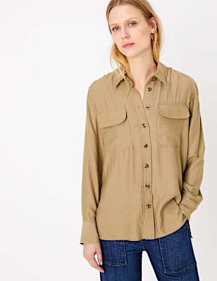 Button Detailed Utility Shirt
