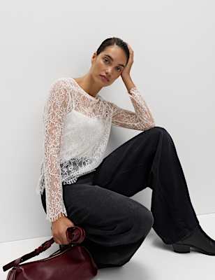 Lace Long Sleeve Top