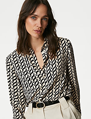 Printed Collared Shirt