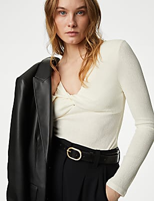 Jersey Twist Front Top