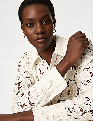 Pure Cotton Broderie Shirt