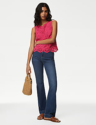 Cotton Rich Broderie Vest