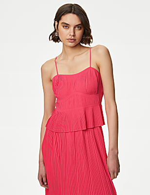 V-Neck Waisted Cami Top