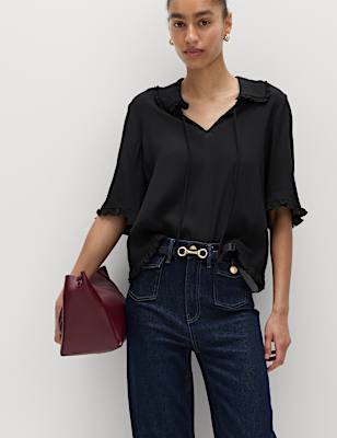 Frill Detail Top