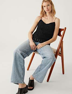 Cotton Rich Embroidered Cami Top