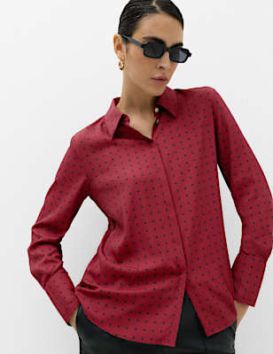 Printed Collared Shirt