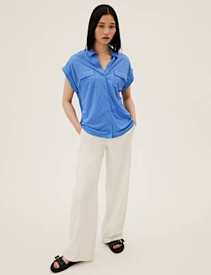 Collared Regular Fit Short Sleeve Shirt