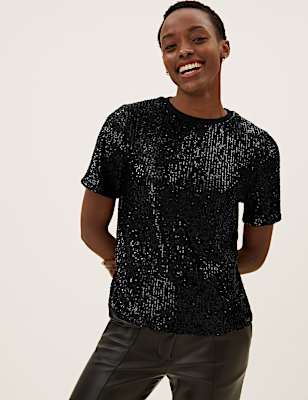 Sequin Regular Fit T-Shirt