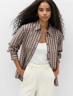 Pure Cotton Checked Shirt