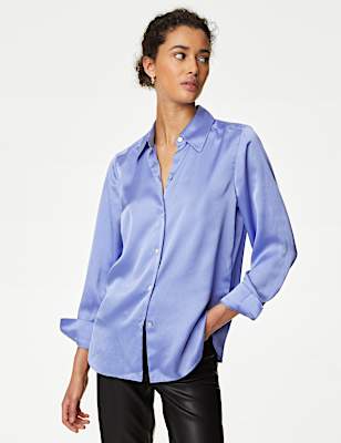 Satin Collared Shirt