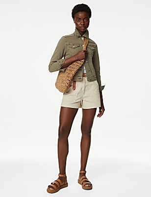 Cotton Rich Denim Jacket with Stretch