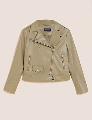 Faux Leather Biker Jacket